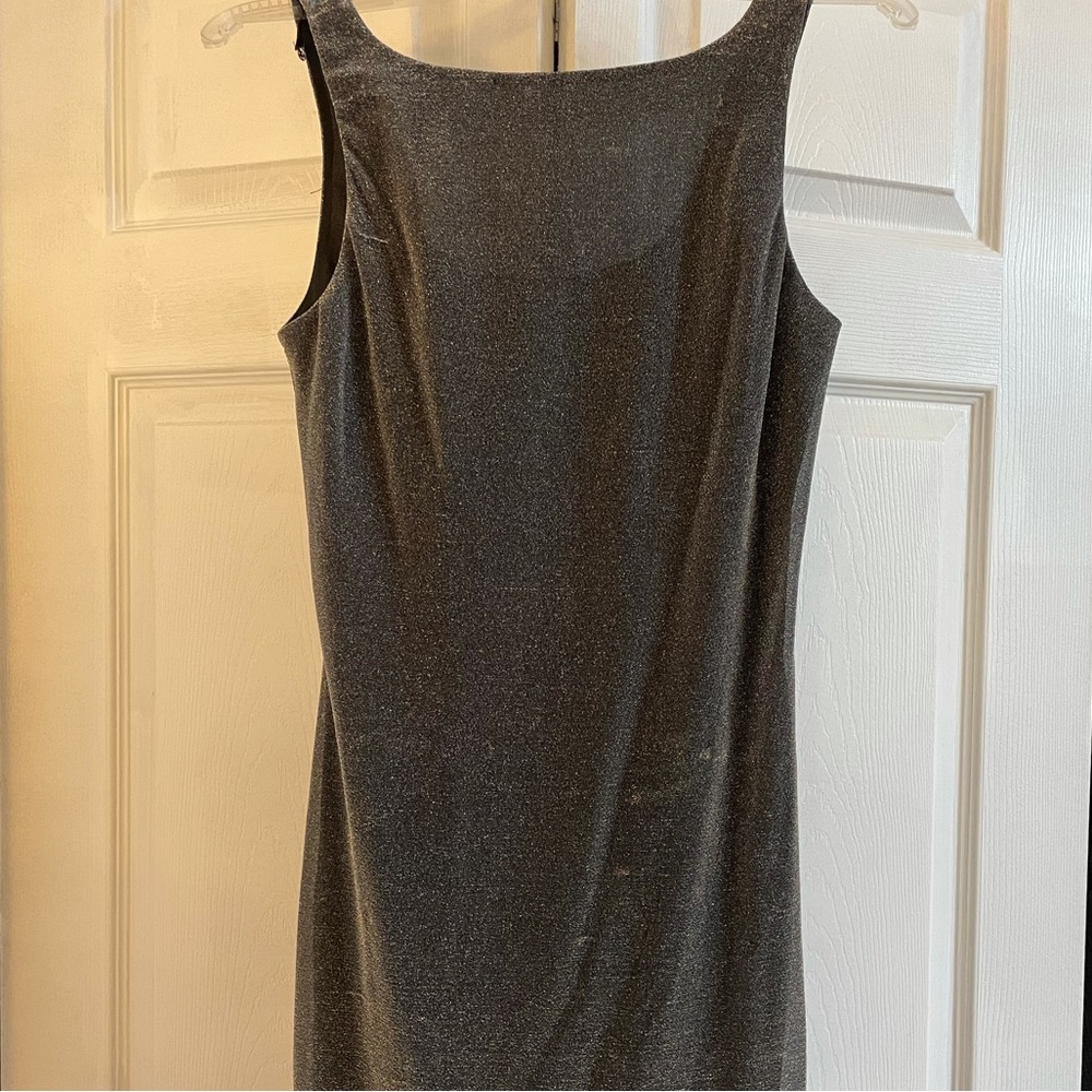 Andrea Polizzi Stunning Silver Sparkling Dress, Excellent Condition, Size 4.